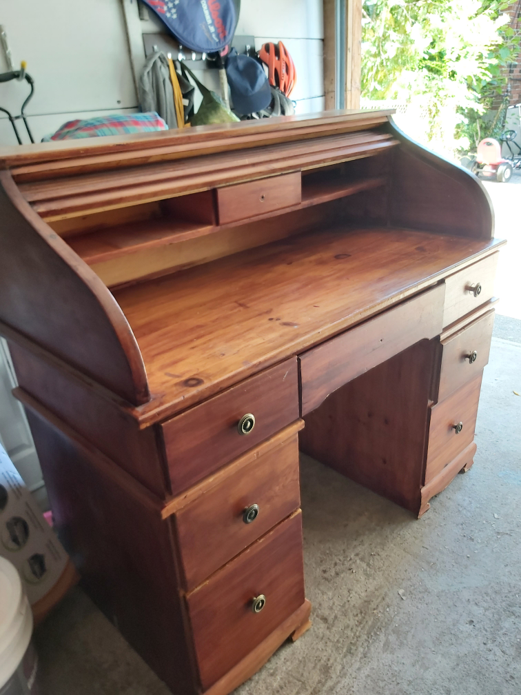 beautiful solid wood desk - photo 4