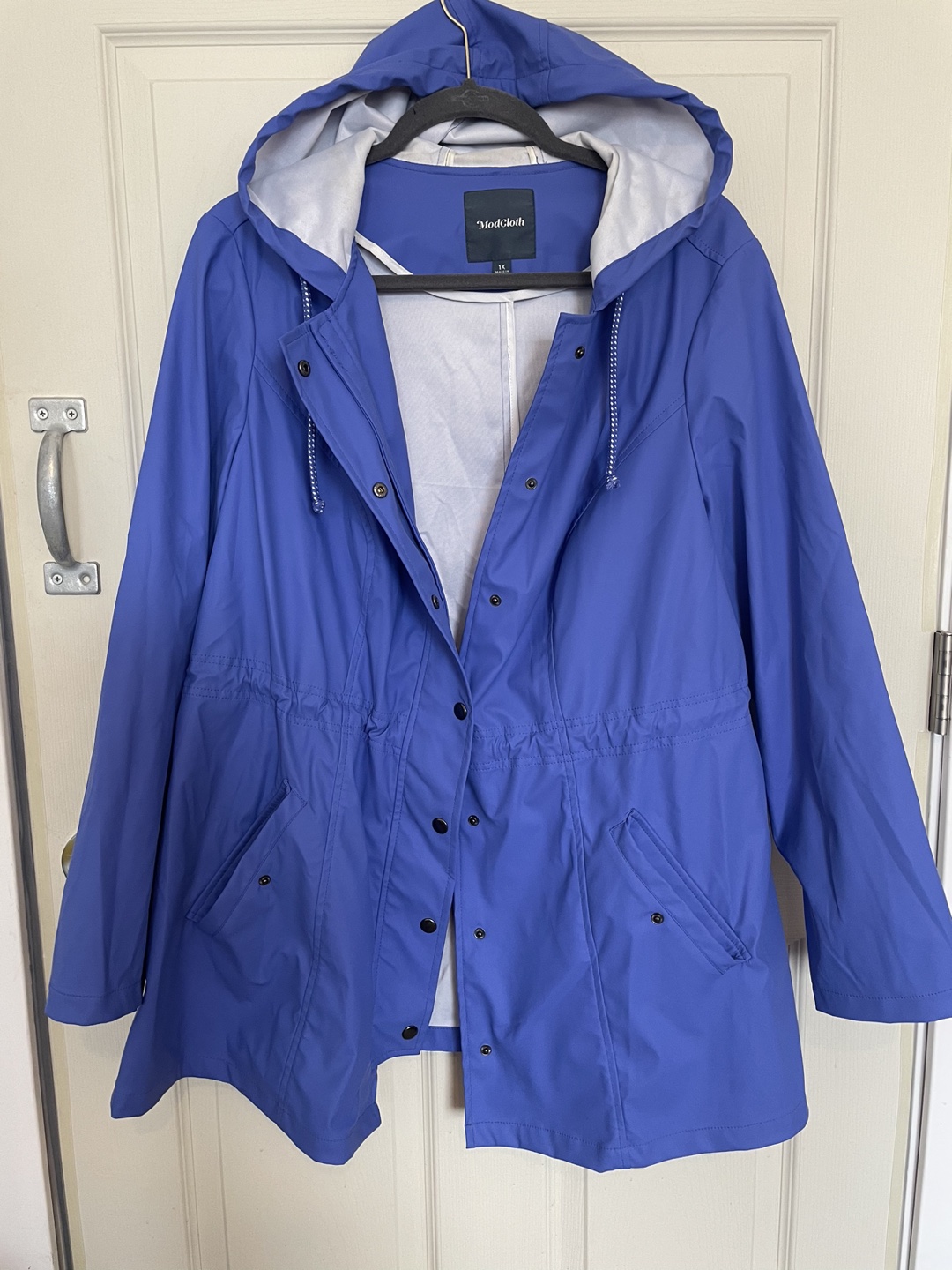 ModCloth raincoat with hood - 1X