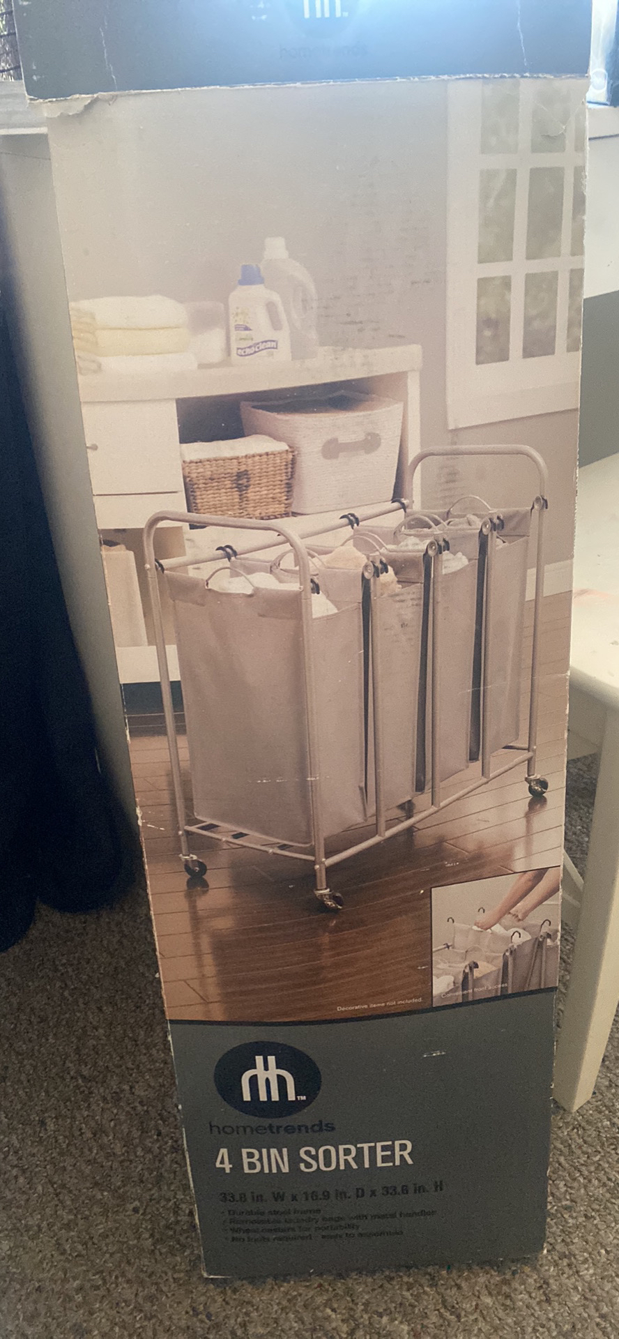 4 bin laundry sorter