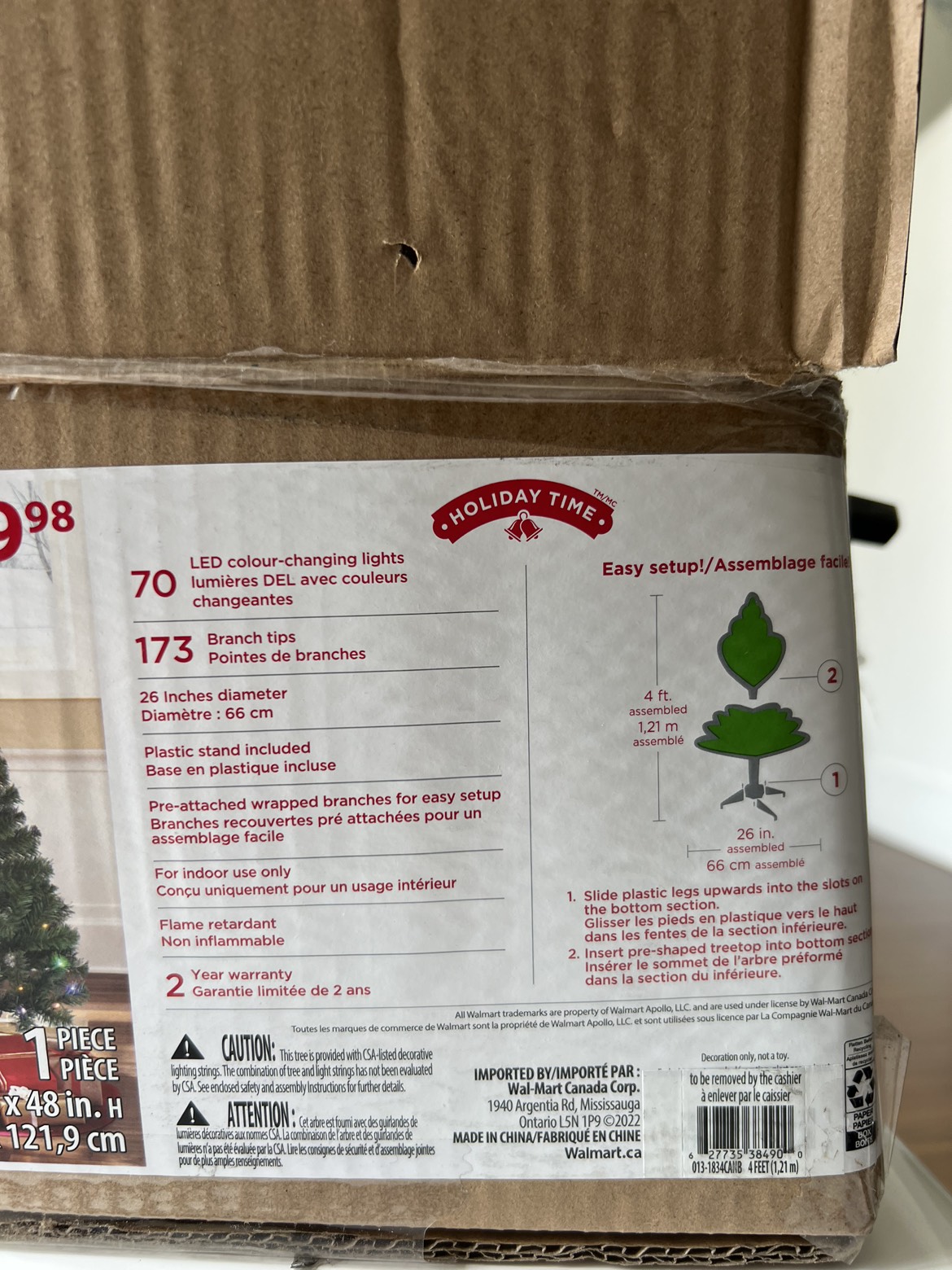 4ft pre-lit Christmas tree. - photo 3