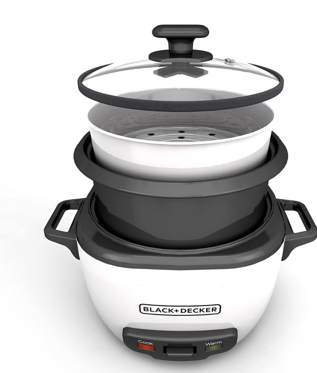 BLACK+DECKER 2-in-1 Rice Cooker and Food Steamer, 16 Cup image indicator(2)