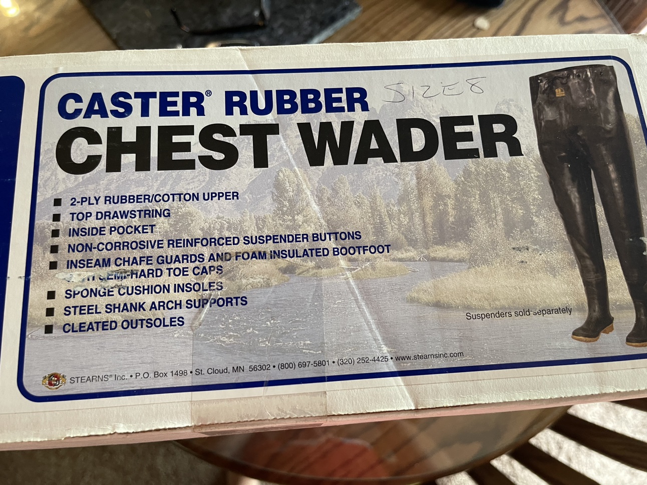 Fishing gear - waders size 8