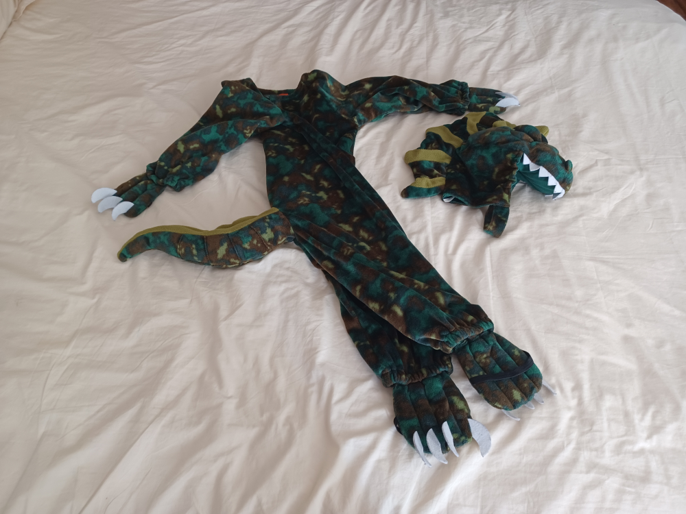 Halloween kids dinosaur costume size xs.. fits ages 3-5 yrs - photo 2