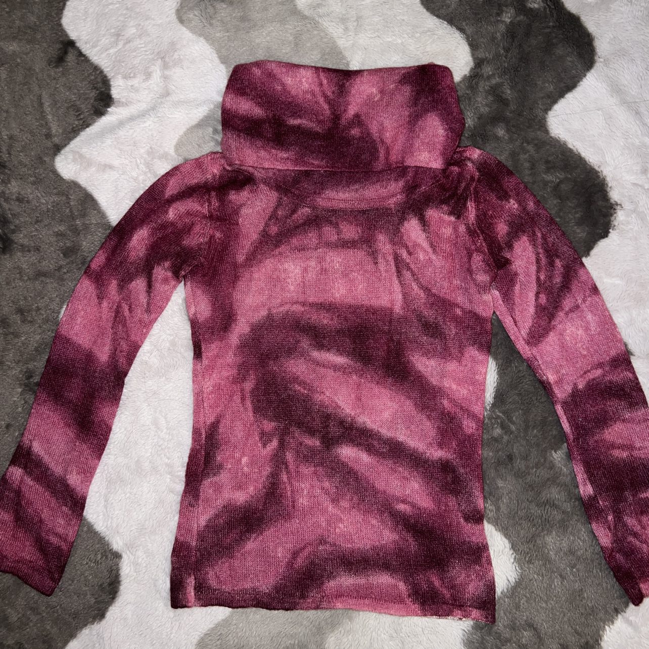 Mohair Blend Turtleneck Sweater in Pink image indicator(7)