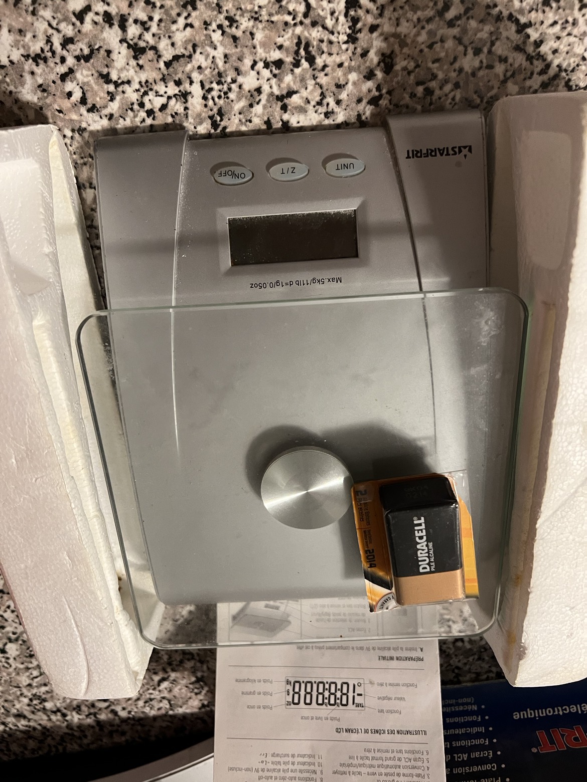Electronic kitchen scale