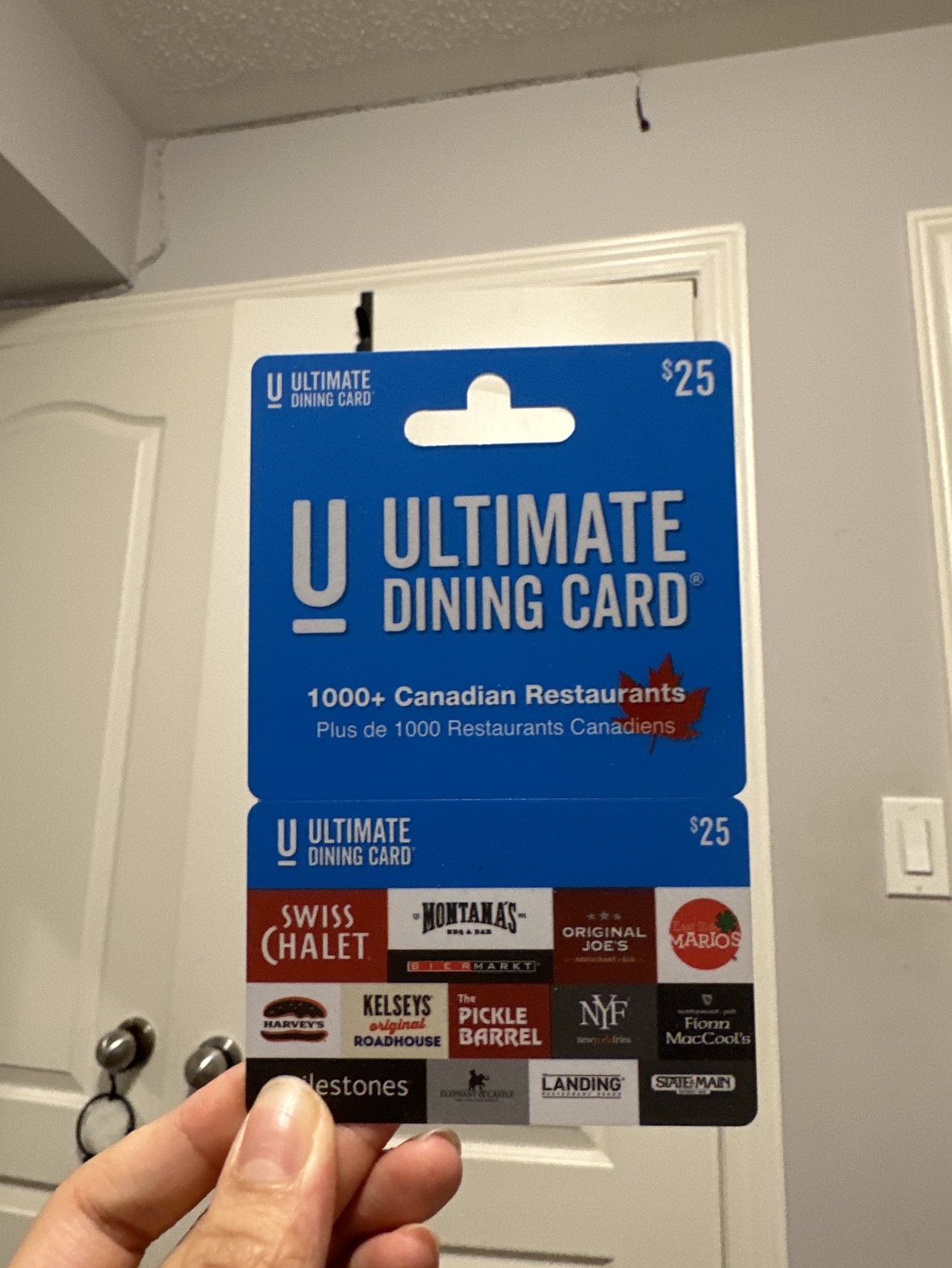 $25 ultimate dining gift card