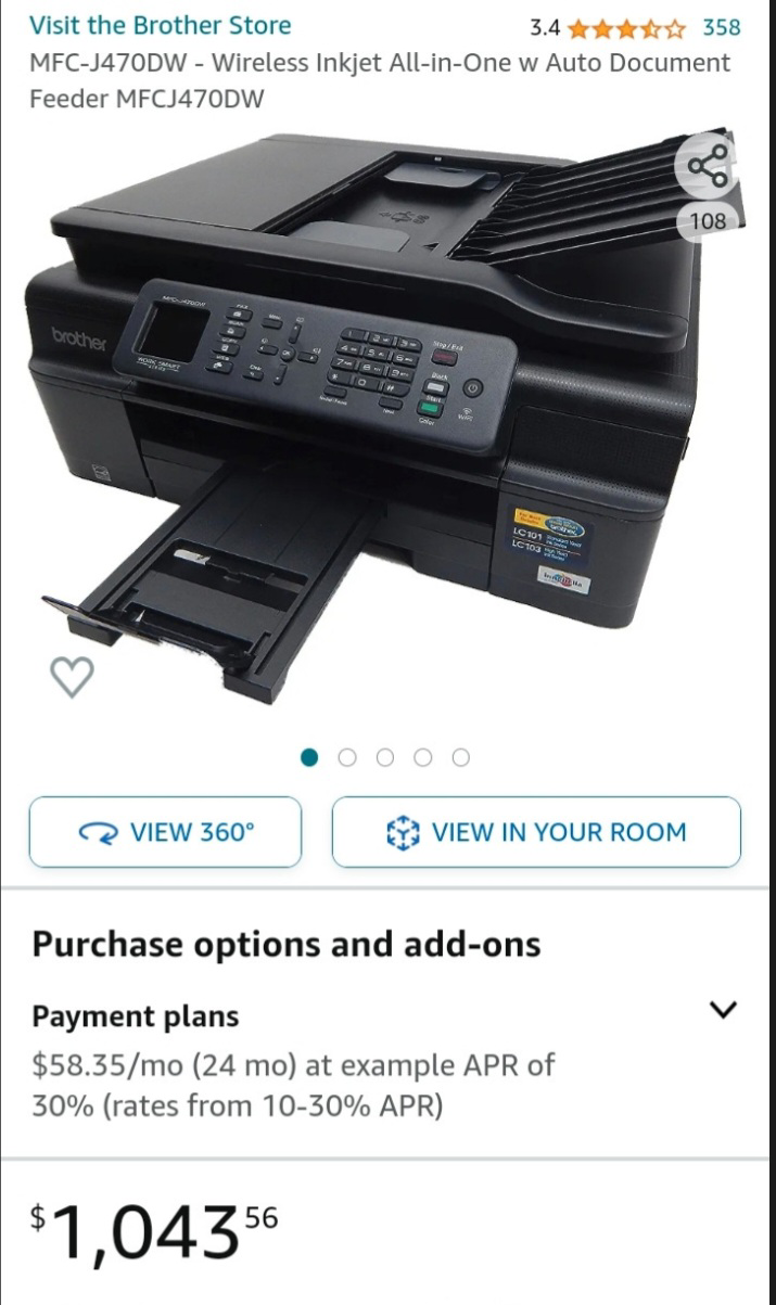 Brother printer $150 obo thumbnail