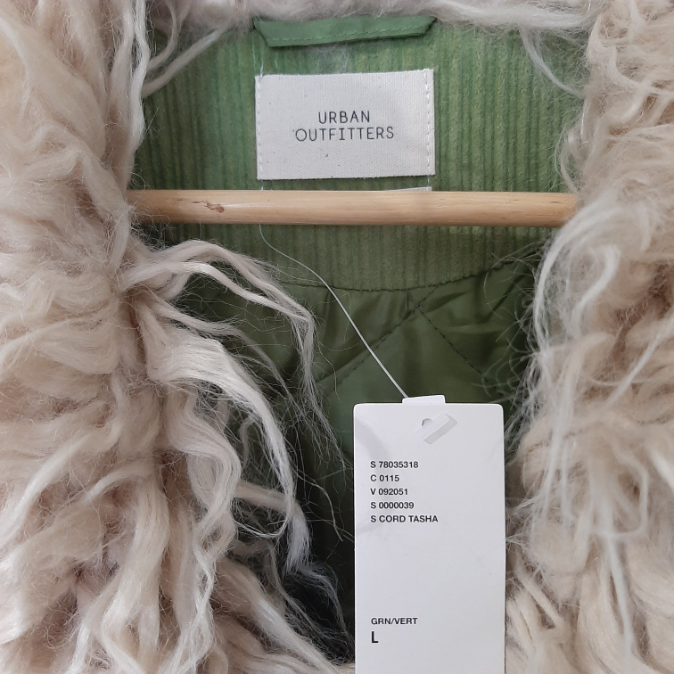 BNWT UO Tasha Faux Fur Trim Coat image indicator(3)
