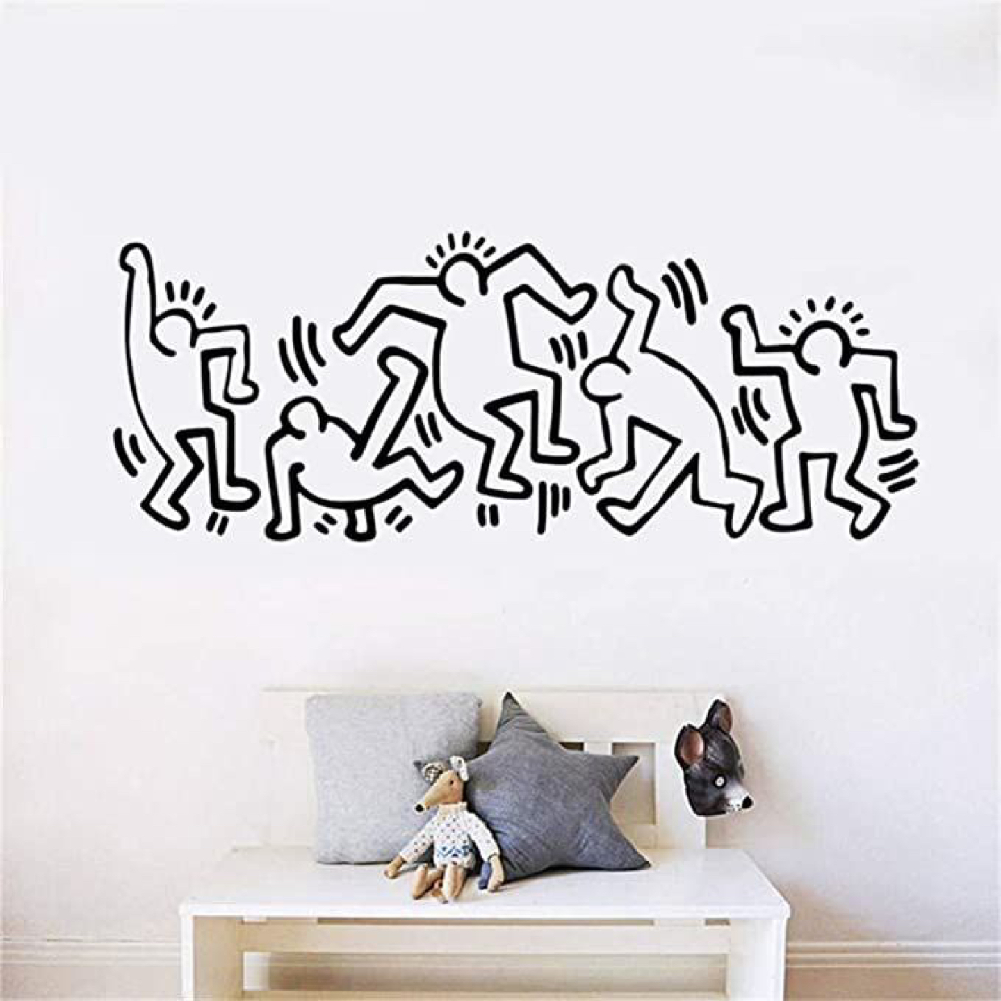 Unique Keith Haring Wall Decal Sticker Decoration thumbnail