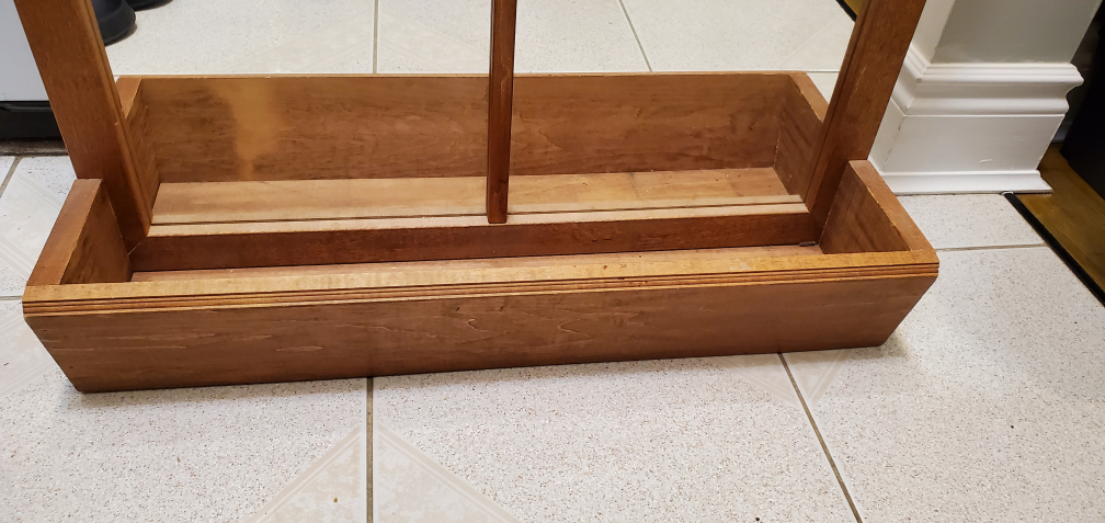 framed mirror with shelf - photo 3