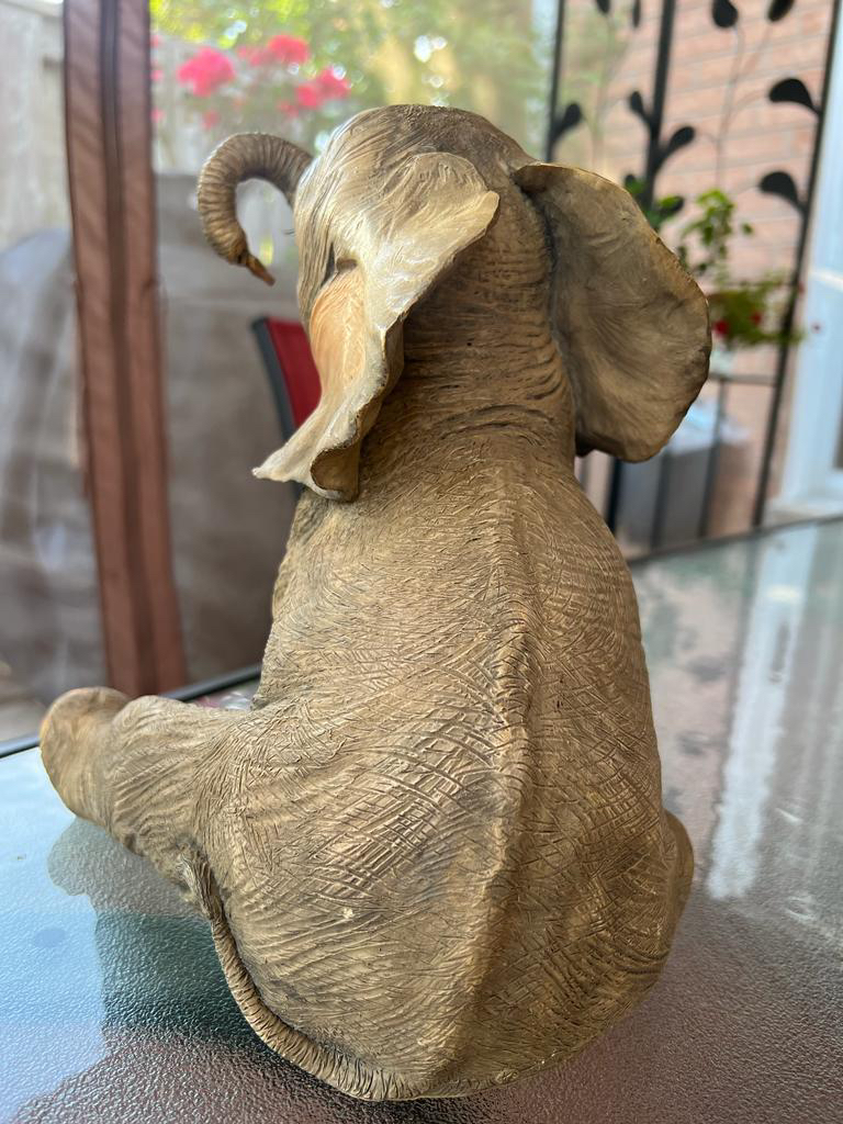 Vintage Handcrafted Wooden Elephant, rare find image indicator(3)
