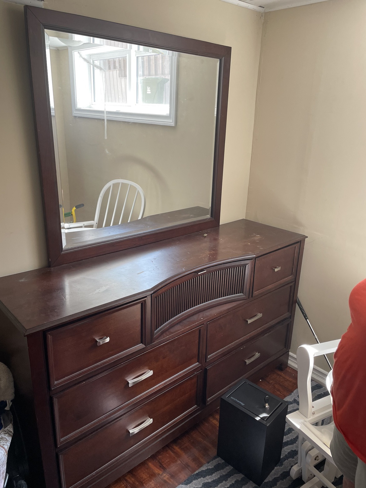 Dresser with mirror