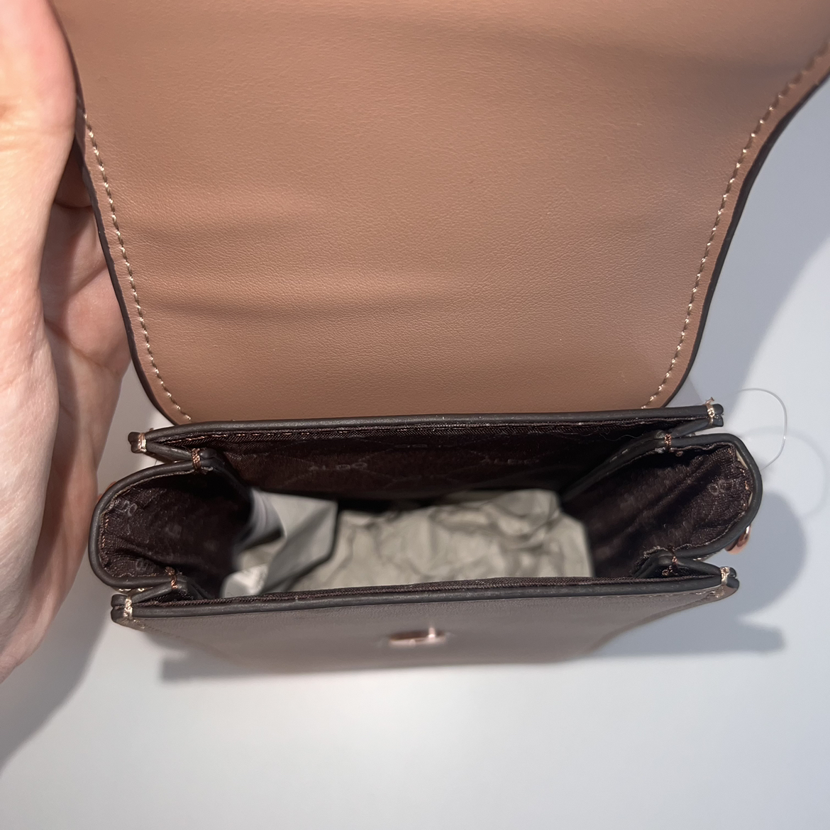 Nude & Rose Gold Aldo Handbag - photo 4