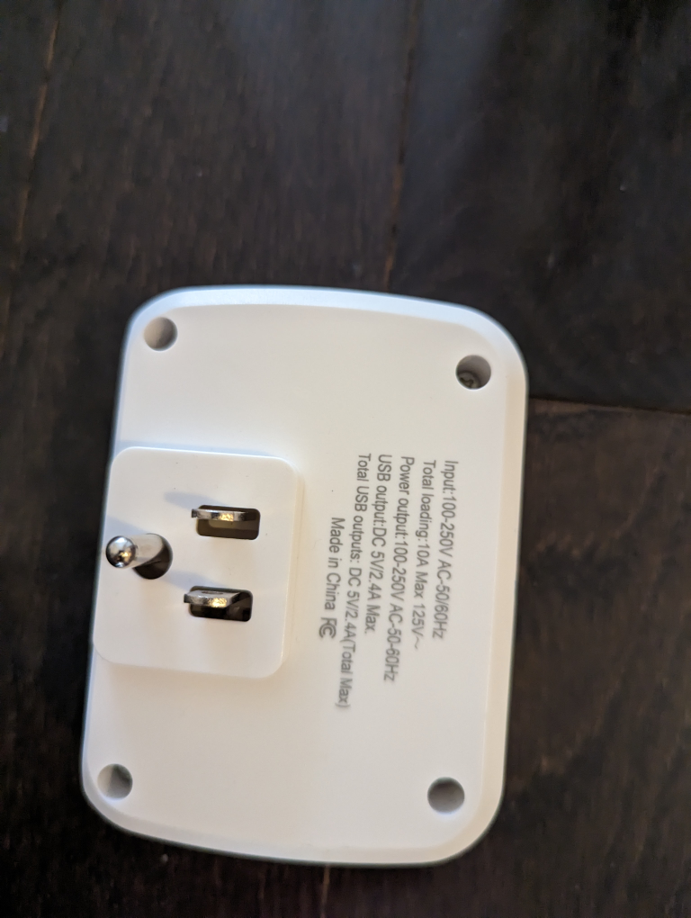 #freecycle wall mount 3 outlet plugs / 2 usb / 1 usb type c image indicator(2)