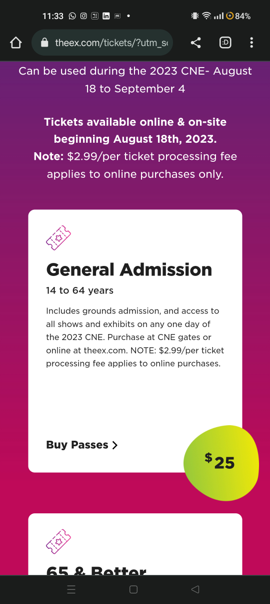 2 CNE Tickets thumbnail