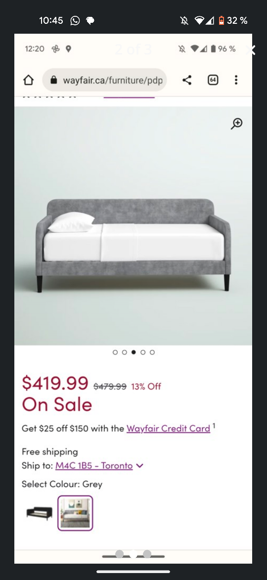 Wayfair daydream bed plus mattress - photo 3