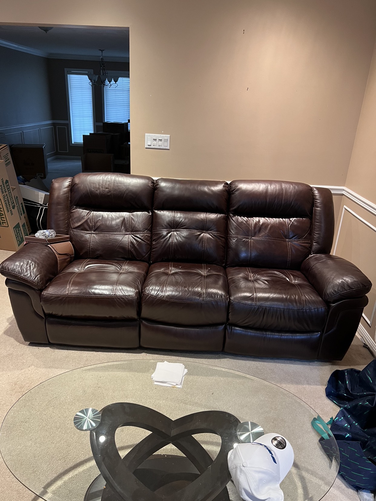 Leather couch