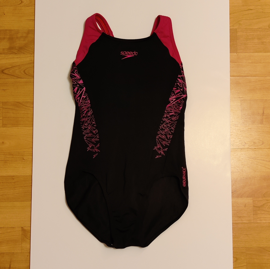 Speedo Black & Pink Swimsuit thumbnail