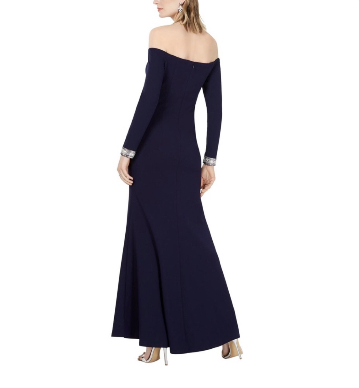 Vince Camuto Off-the-Shoulder Embellished Gown/dress sz 10 image indicator(2)