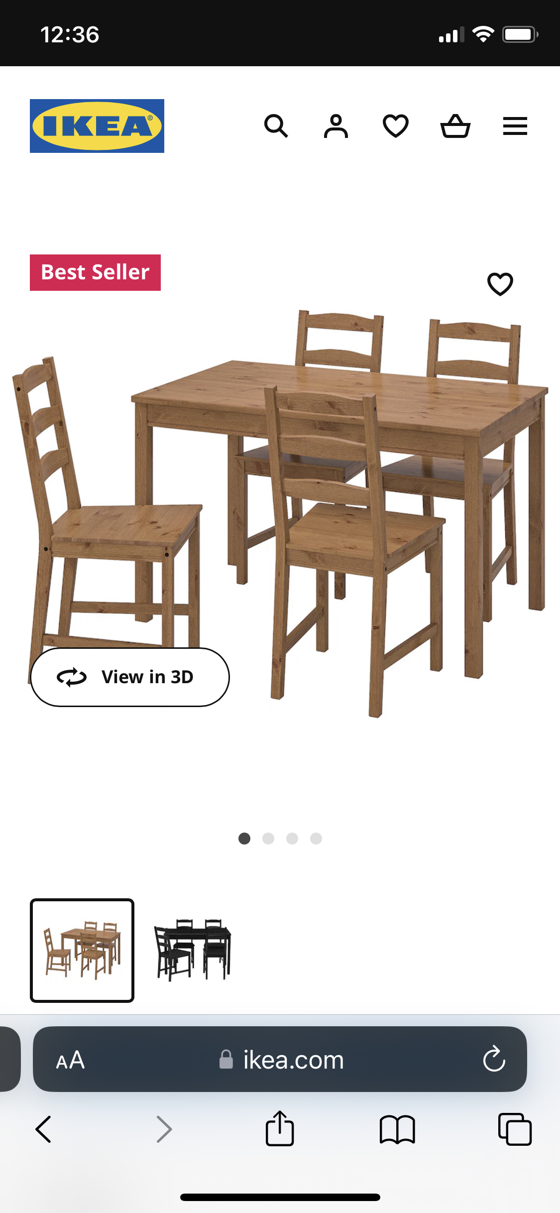 IKEA table with chairs - photo 2