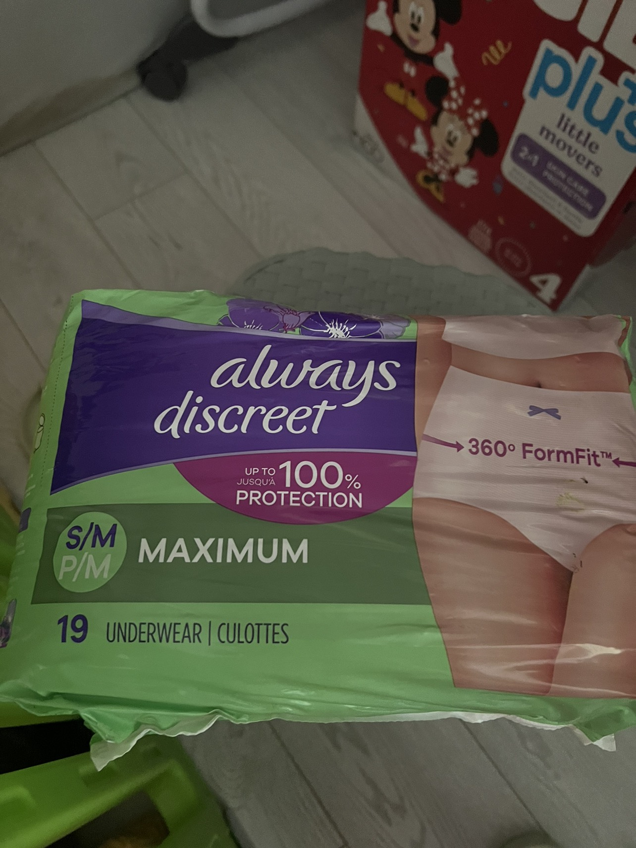 Always Discreet, Incontinence Underwear, Small/Medium, 19 count - photo 2