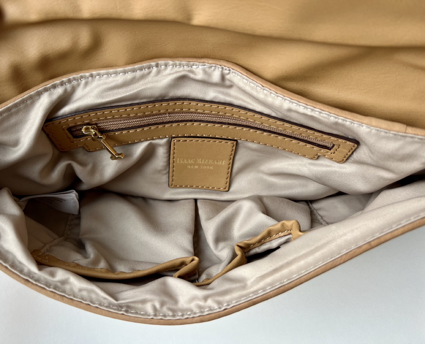 Designer Gold/Camel Clutch Bag - New image indicator(3)