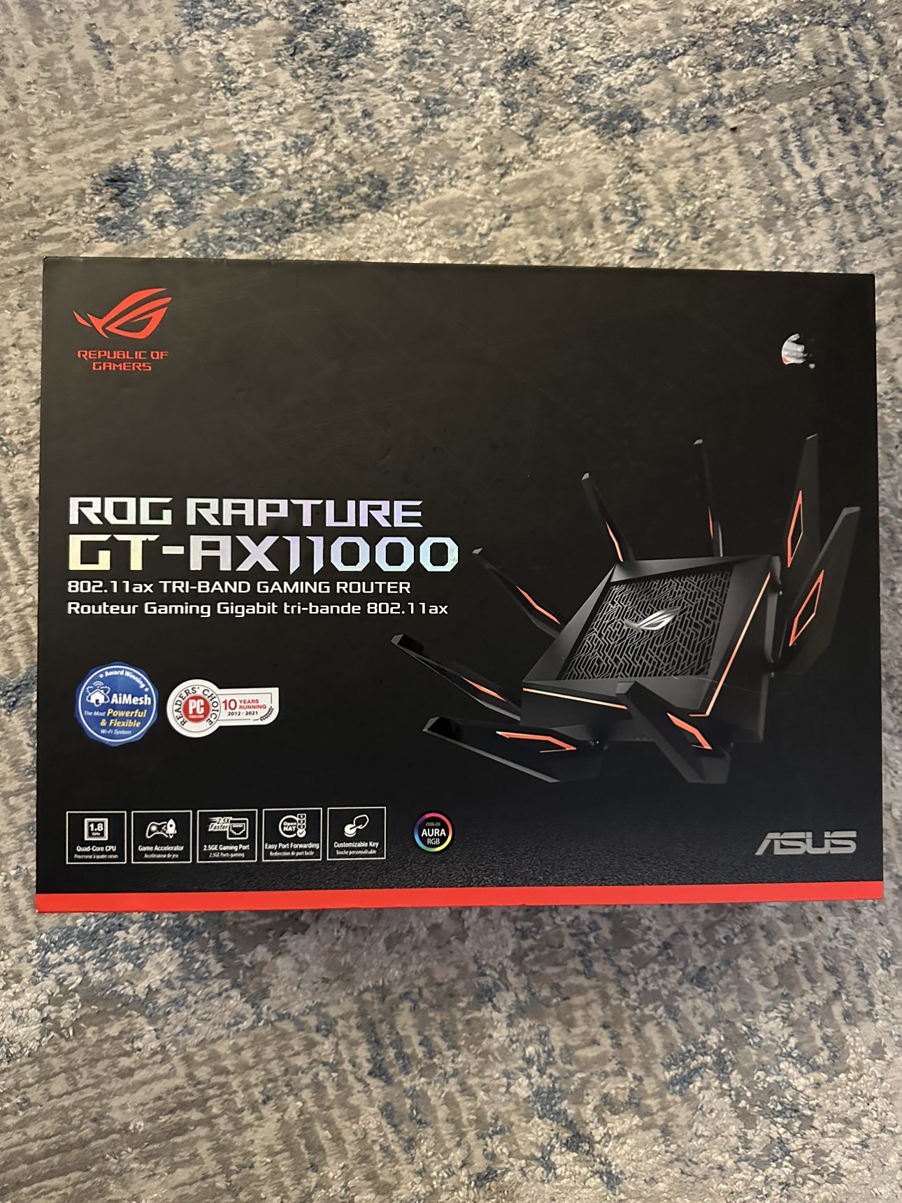 Brand new ROG GT-AX11000 gaming router thumbnail