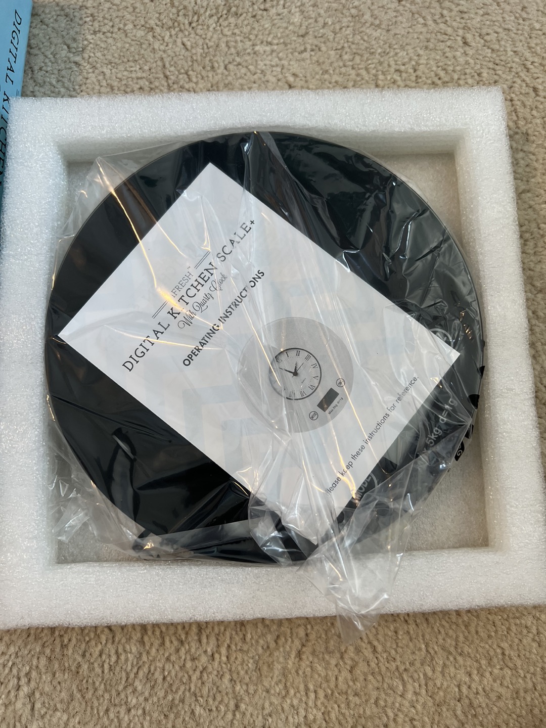 BNIB Digital Kitchen Scale w Clock thumbnail