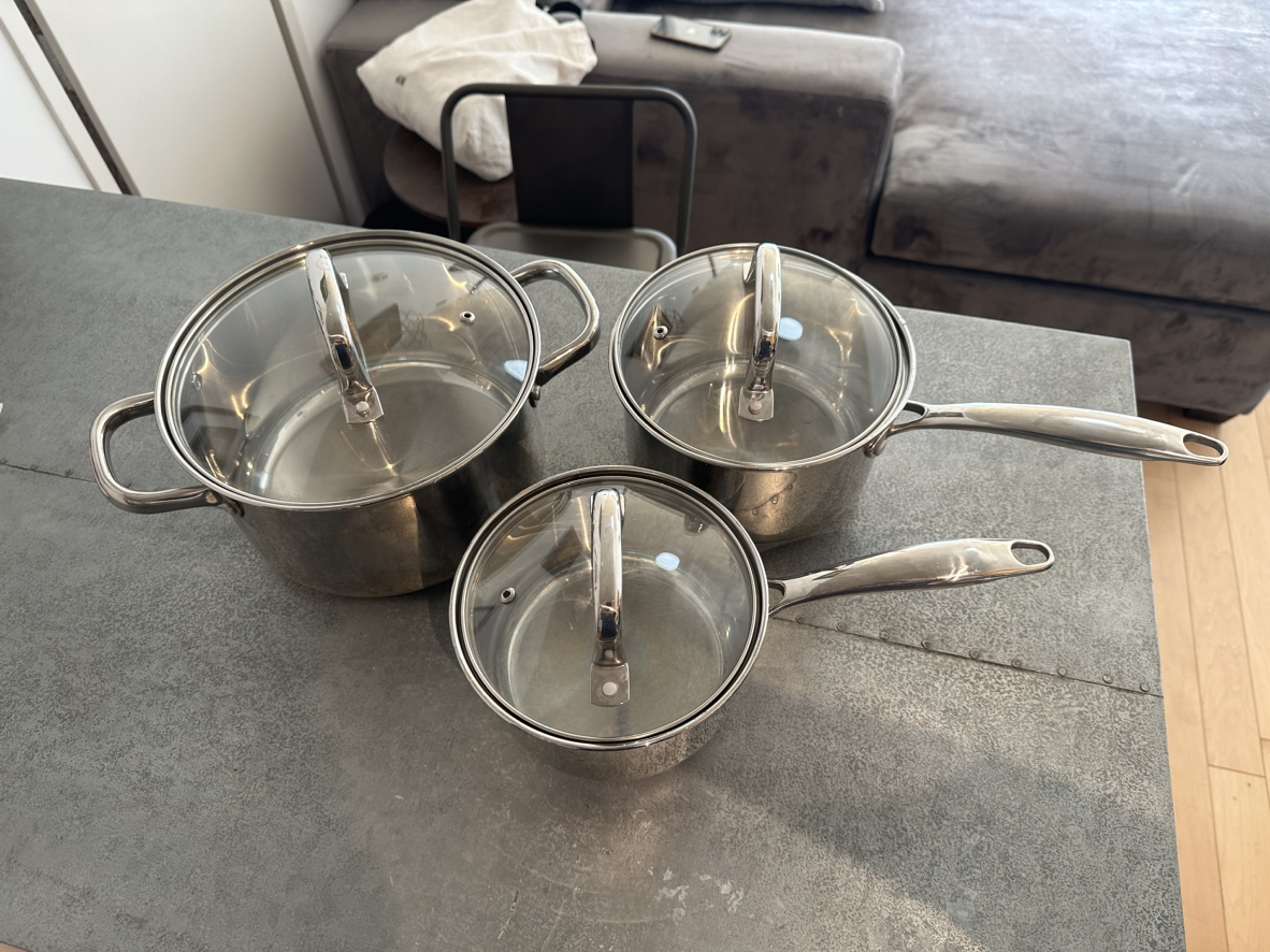 6-Piece Stainless Steel Pot Set image indicator(2)