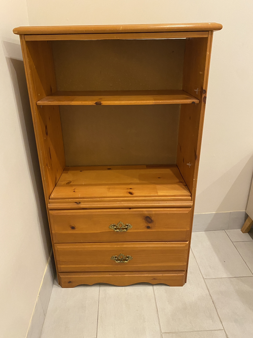 Vintage BookShelf/Drawer Chest