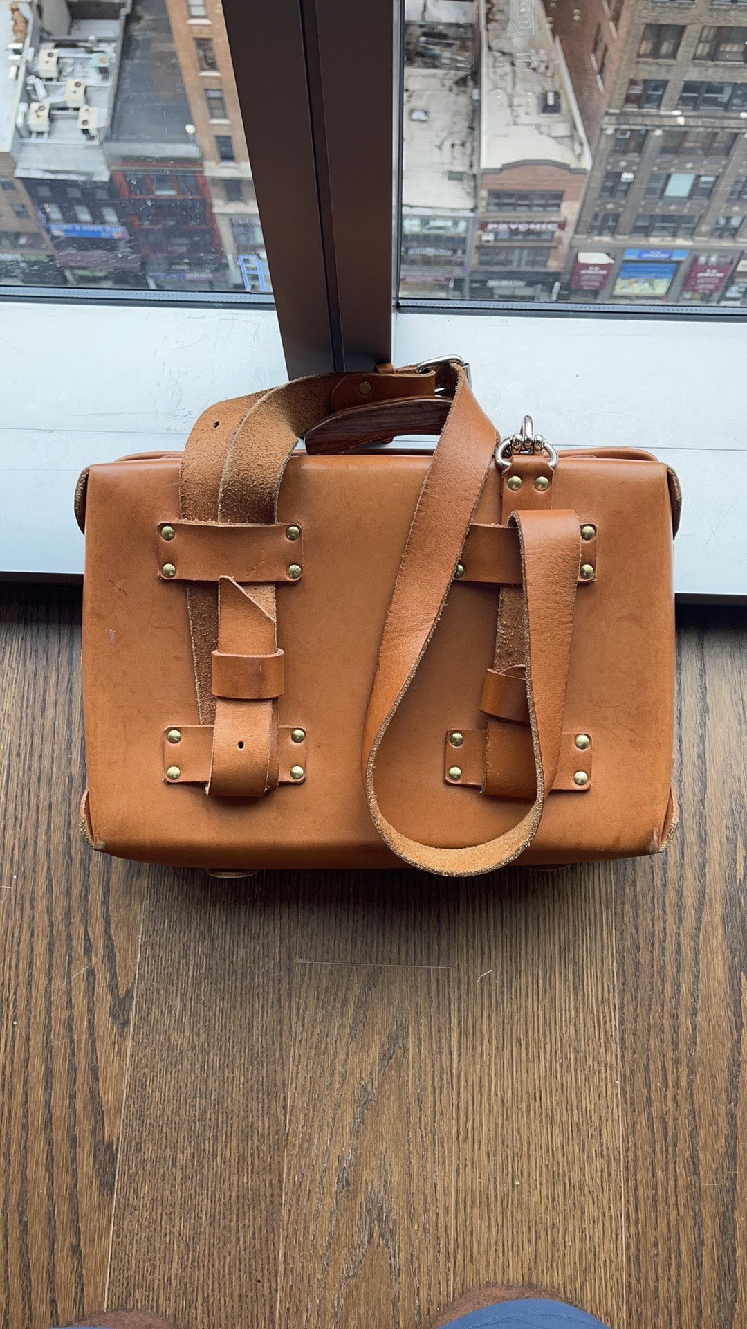 Custom Vintage Travel Case Cognac weekender bag Luggage trunk image indicator(6)