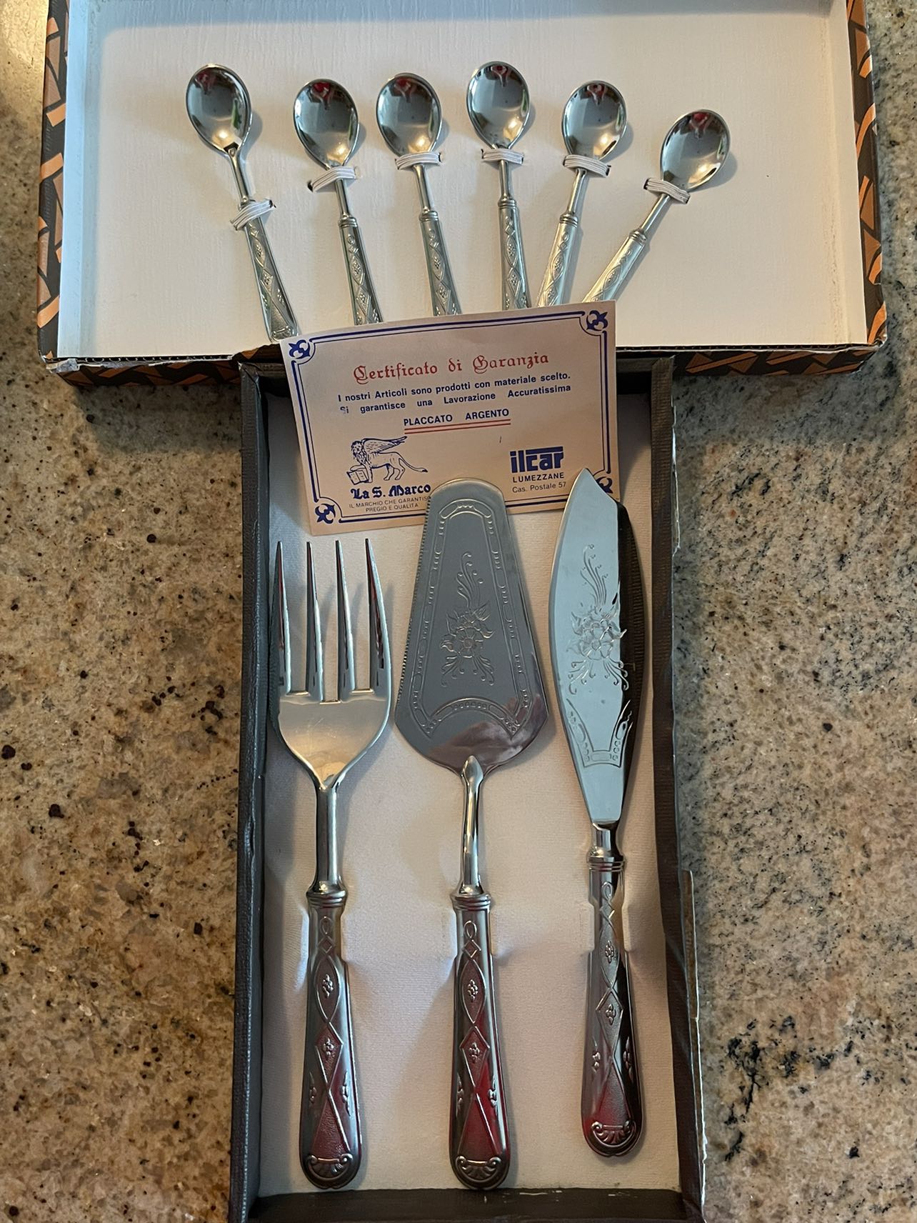 Silver plated serving set  vintage - photo 3