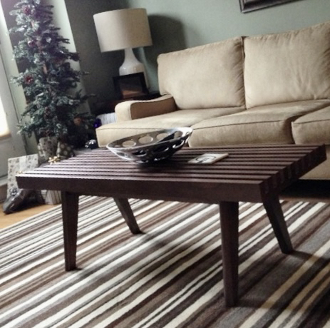 EQ3 MEDAN BENCH SOLID WOOD – DARK WALNUT