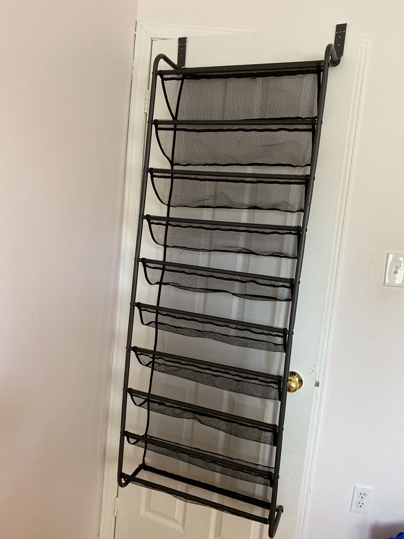 Over the door shoe rack