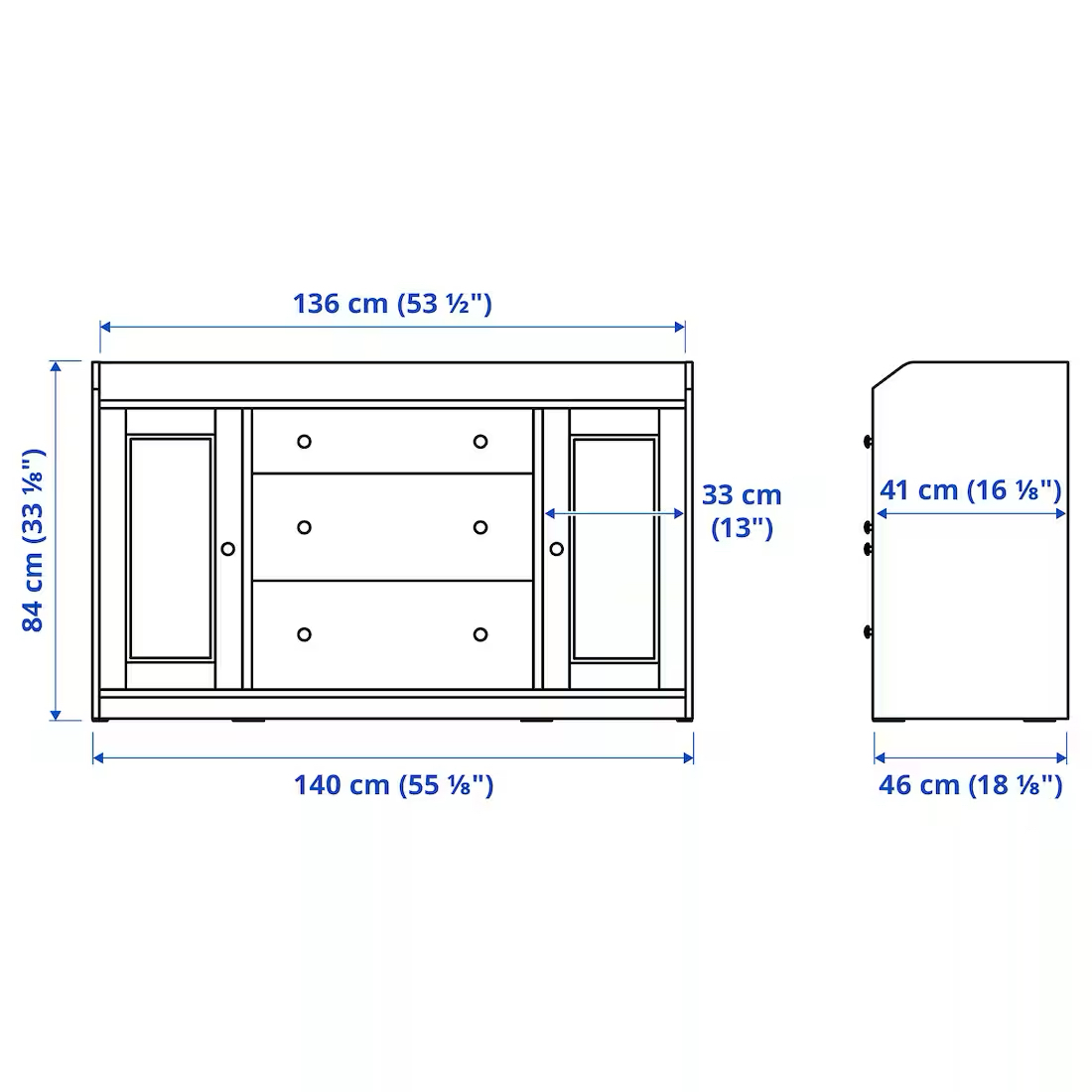 Ikea HAUGA Sideboard, white - photo 4