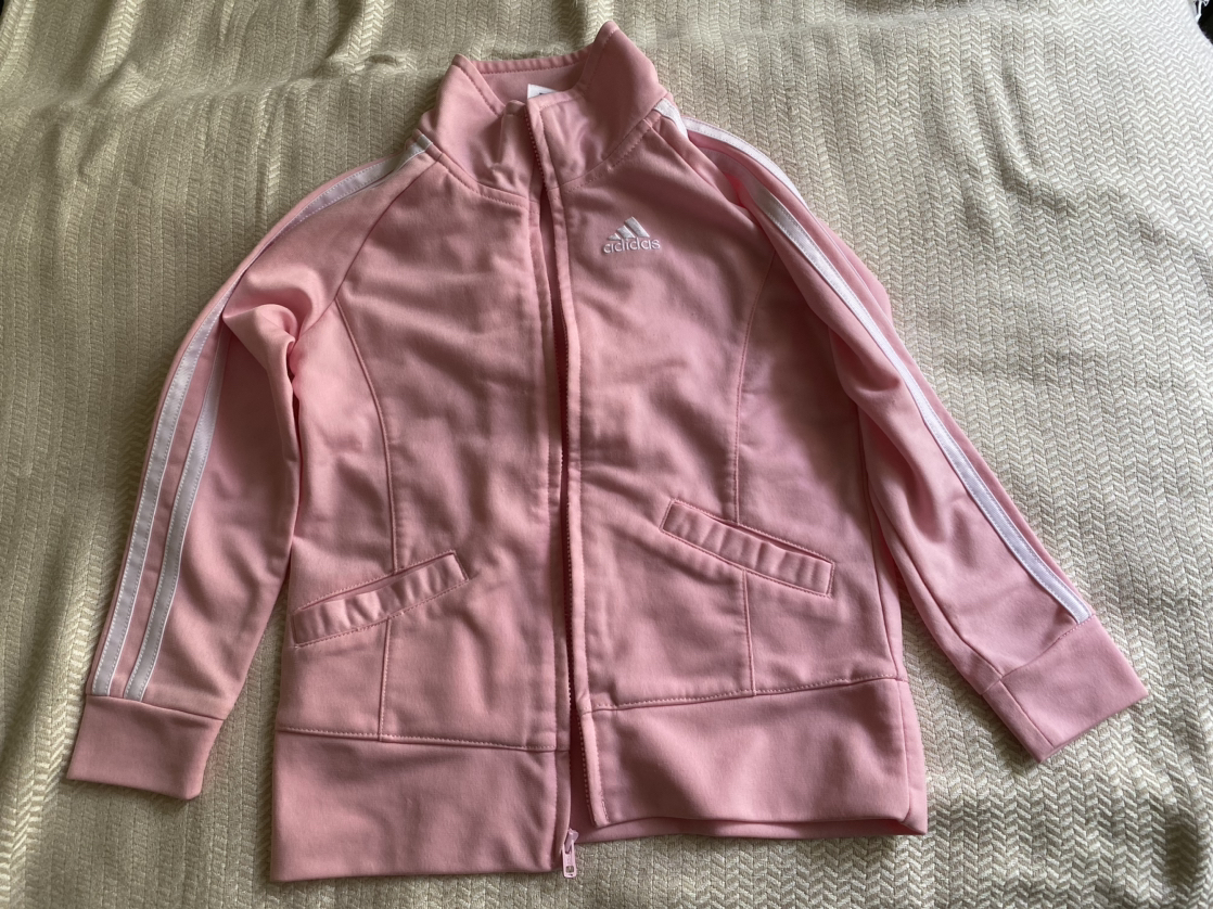 Adidas girl size 4 zip up thumbnail