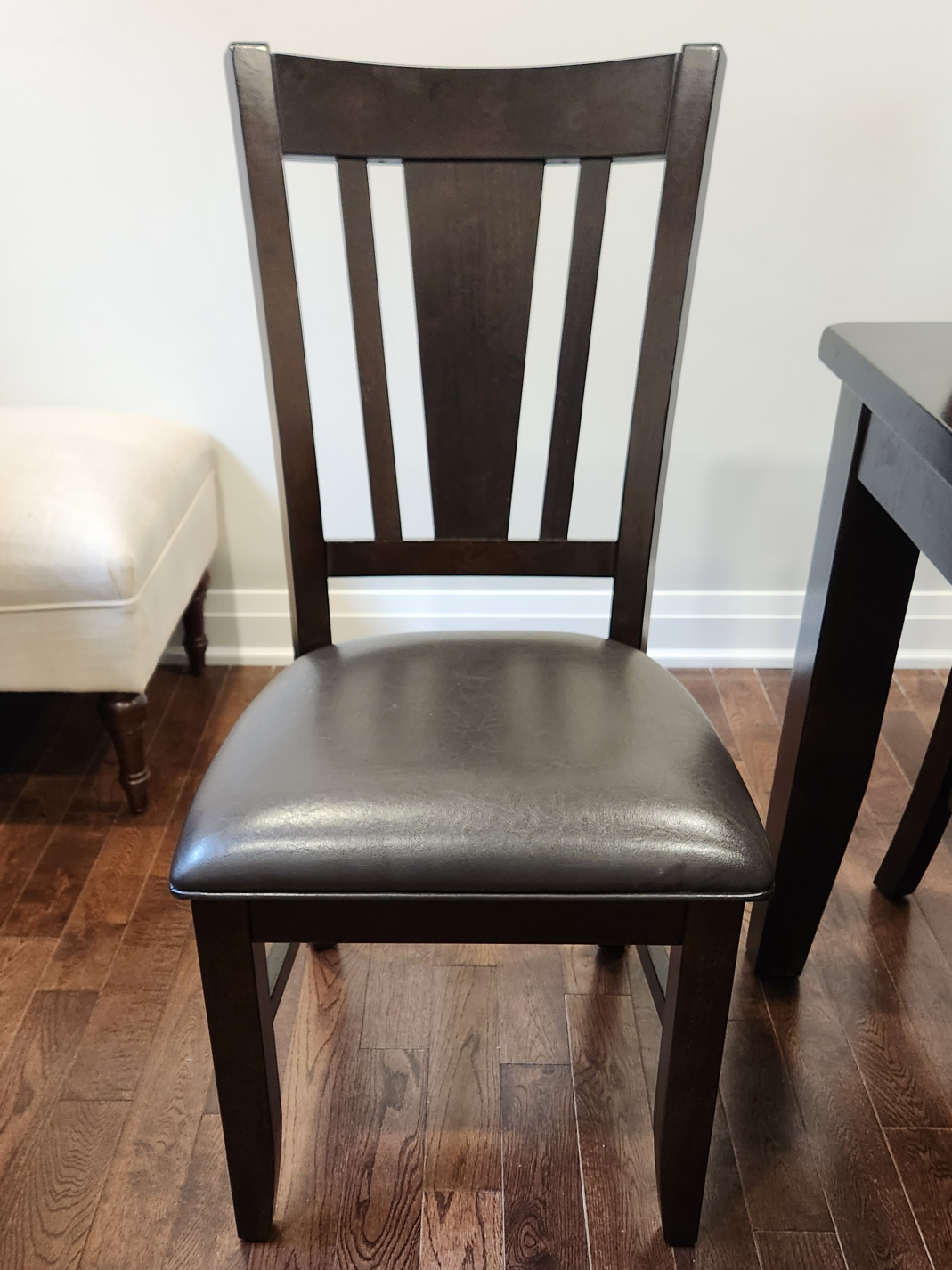 SOLID WOOD Extendable Dining Table and (6) chairs - photo 3