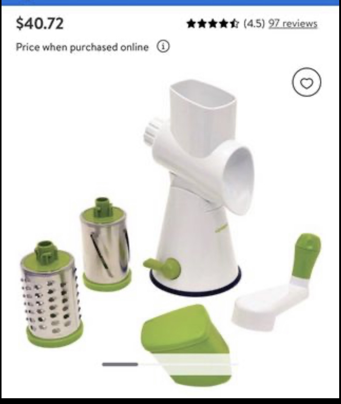 #freecycle Starfrit Stainless steel drum grater thumbnail