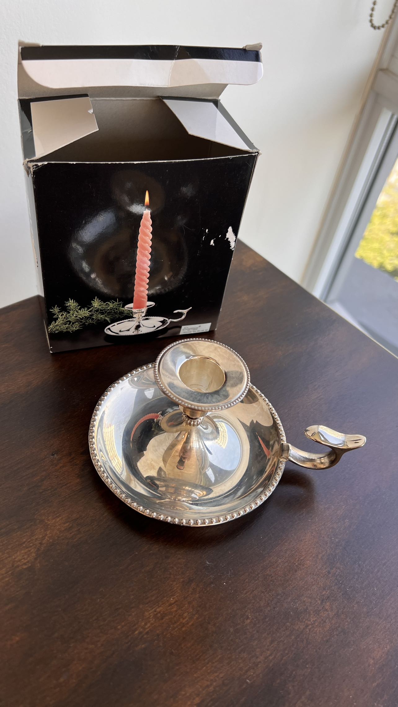 Silver Plated Candle Holder thumbnail