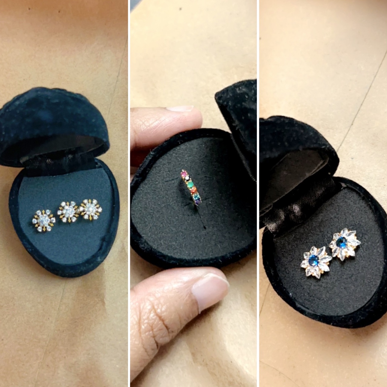 Nosepins 18 k gold .. available now for pick up! thumbnail