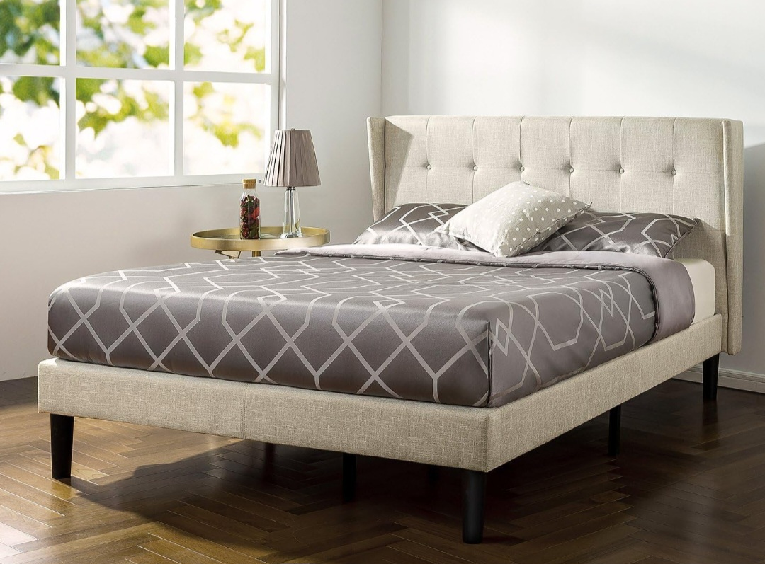 Queen bed frame and mattress - photo 3