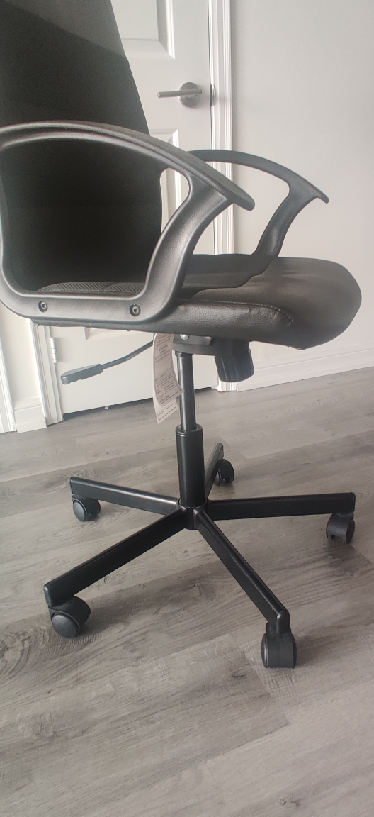 IKEA Black Height Adjustable Computer Chair - photo 2