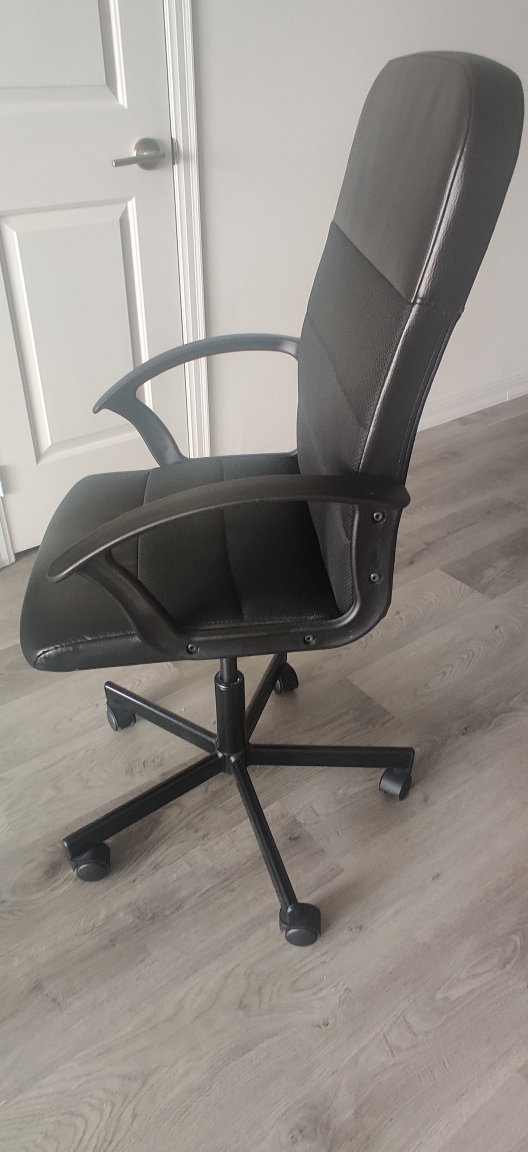 IKEA Black Height Adjustable Computer Chair - photo 3