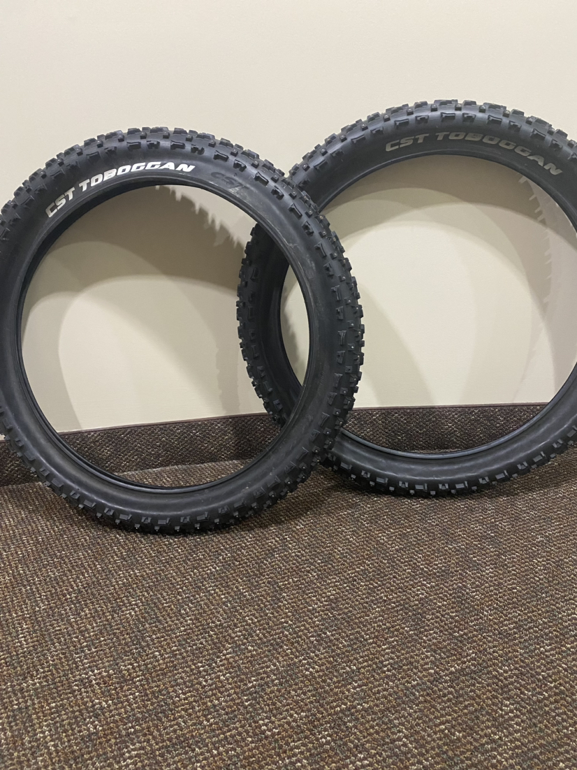 Studded fat tires 26”x4”