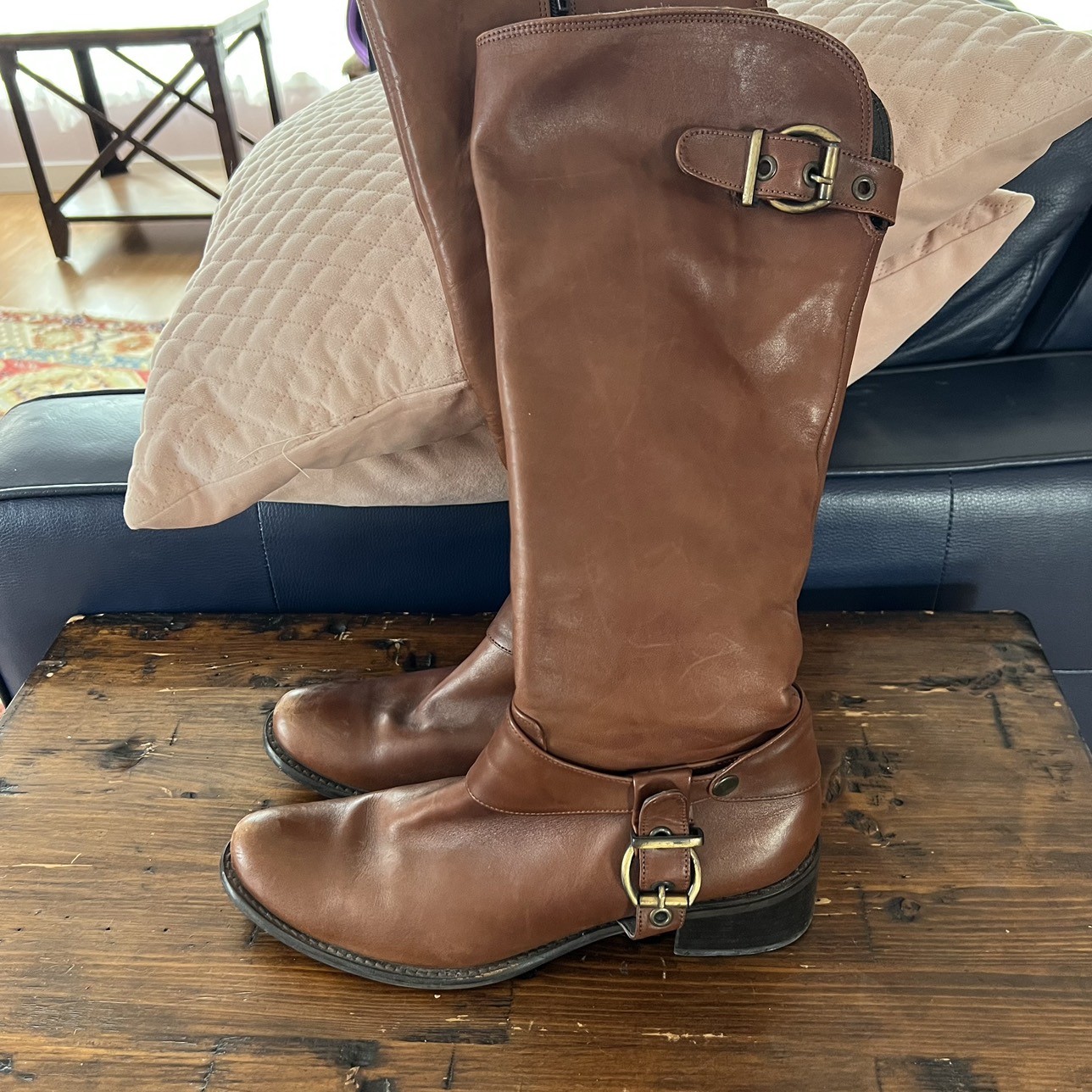 Genuine leather boots image indicator(8)