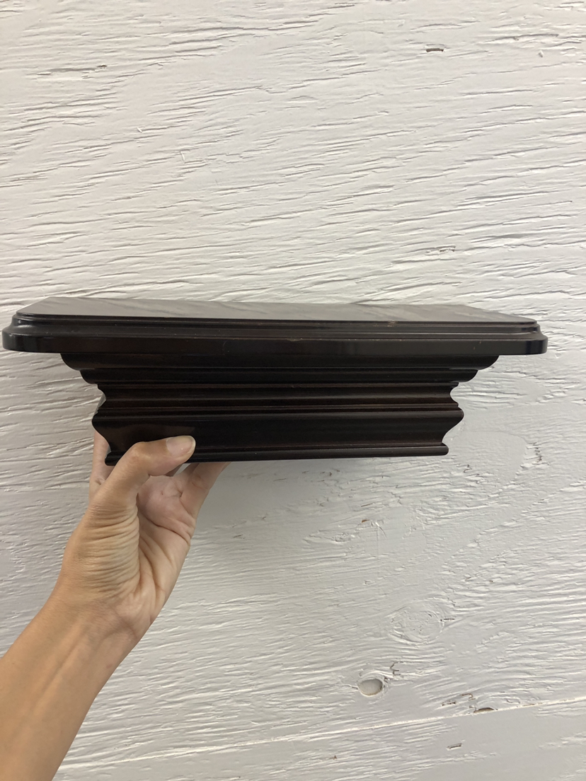 Floating wood shelves x 2