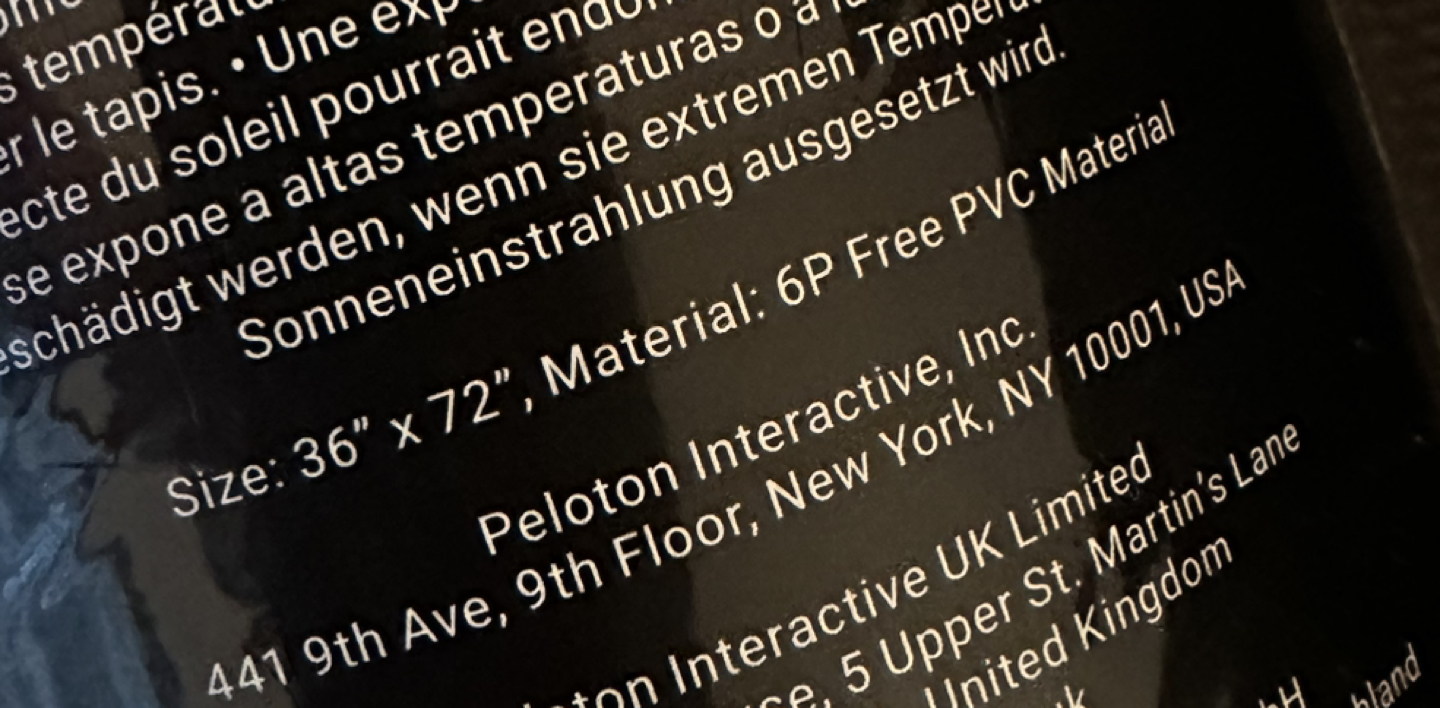 Peloton Bike/exersice Mat. - photo 4