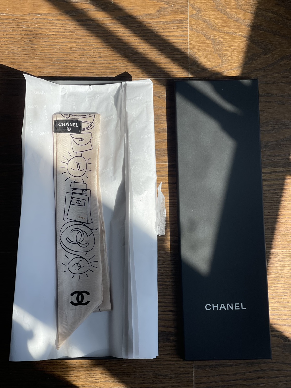 Chanel Silk Scarf - pre- owned
