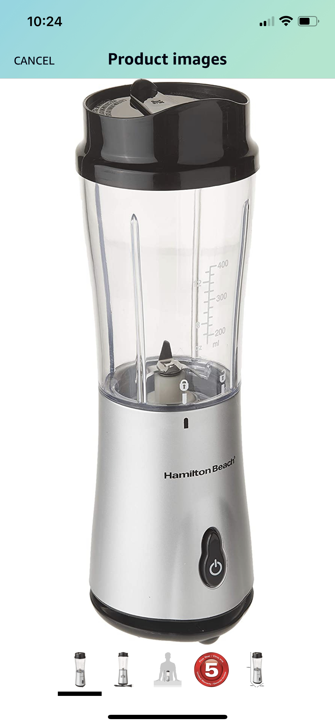 Hamilton Beach Personal Blender