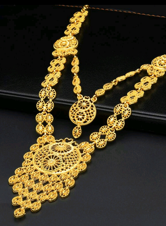 BNIB 5pcs Luxury Gold Color Jewelry Set image indicator(3)